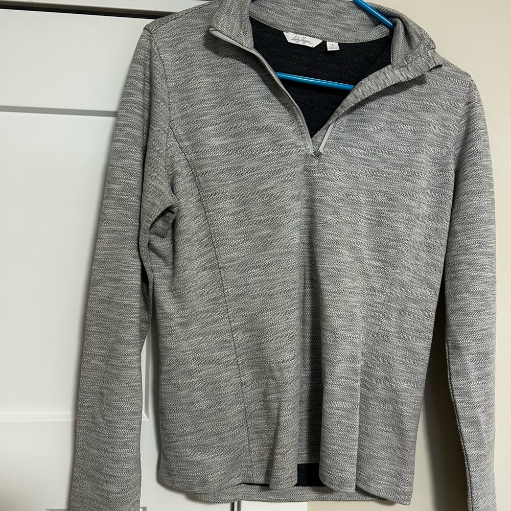 Lady Hagen Gray Zip Up Golf Sweater